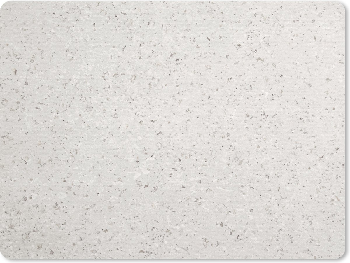 Muismat - Graniet - Grijs - Patroon - Design - Wit - Bureau mat - 40x30 cm