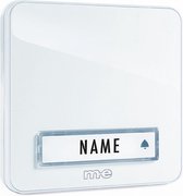 M-E BELL-201 TX EXTRA DRUKKNOP-ZENDER met 1x deurbeldrukker - voor M-E draadloos deurbelsysteem - wit