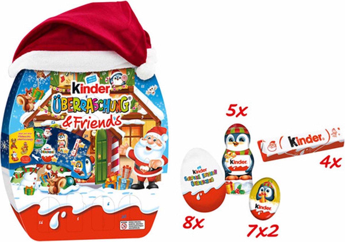 Boîte de chocolats pour Noël Kinder Surprise de Ferrero 40g