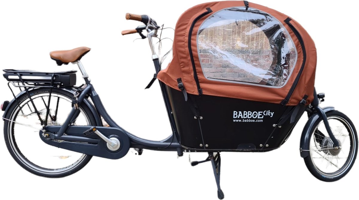 Qiewie Cargo bike housse Superior - convient au Babboe Big | Noir
