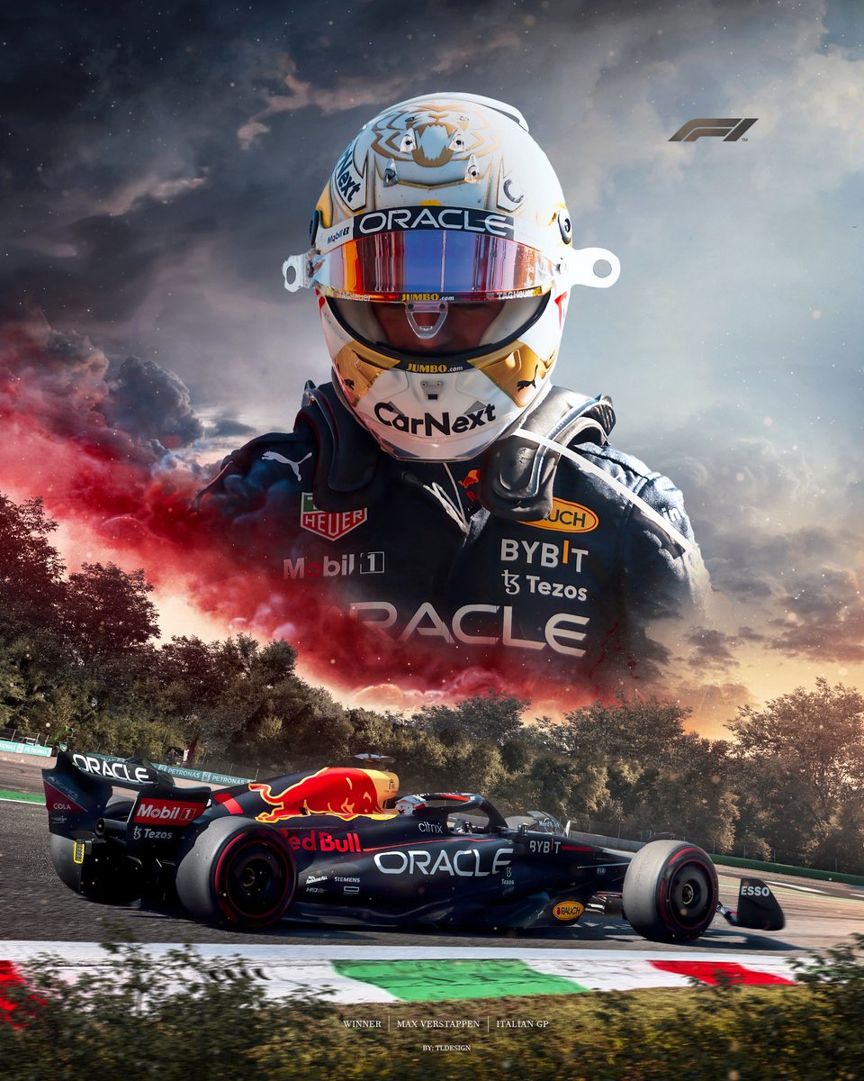 Strandhanddoek - Max Verstappen - Formule 1 - Monza Italië - 100 x 190 cm