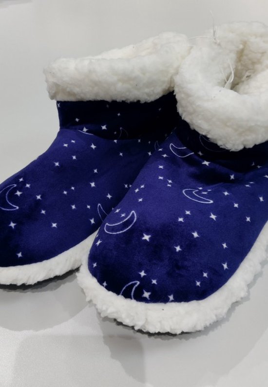Woody boots - donkerblauw met maan all-over print - 222-2-YBO-V/973 - maat  41/42 | bol.com