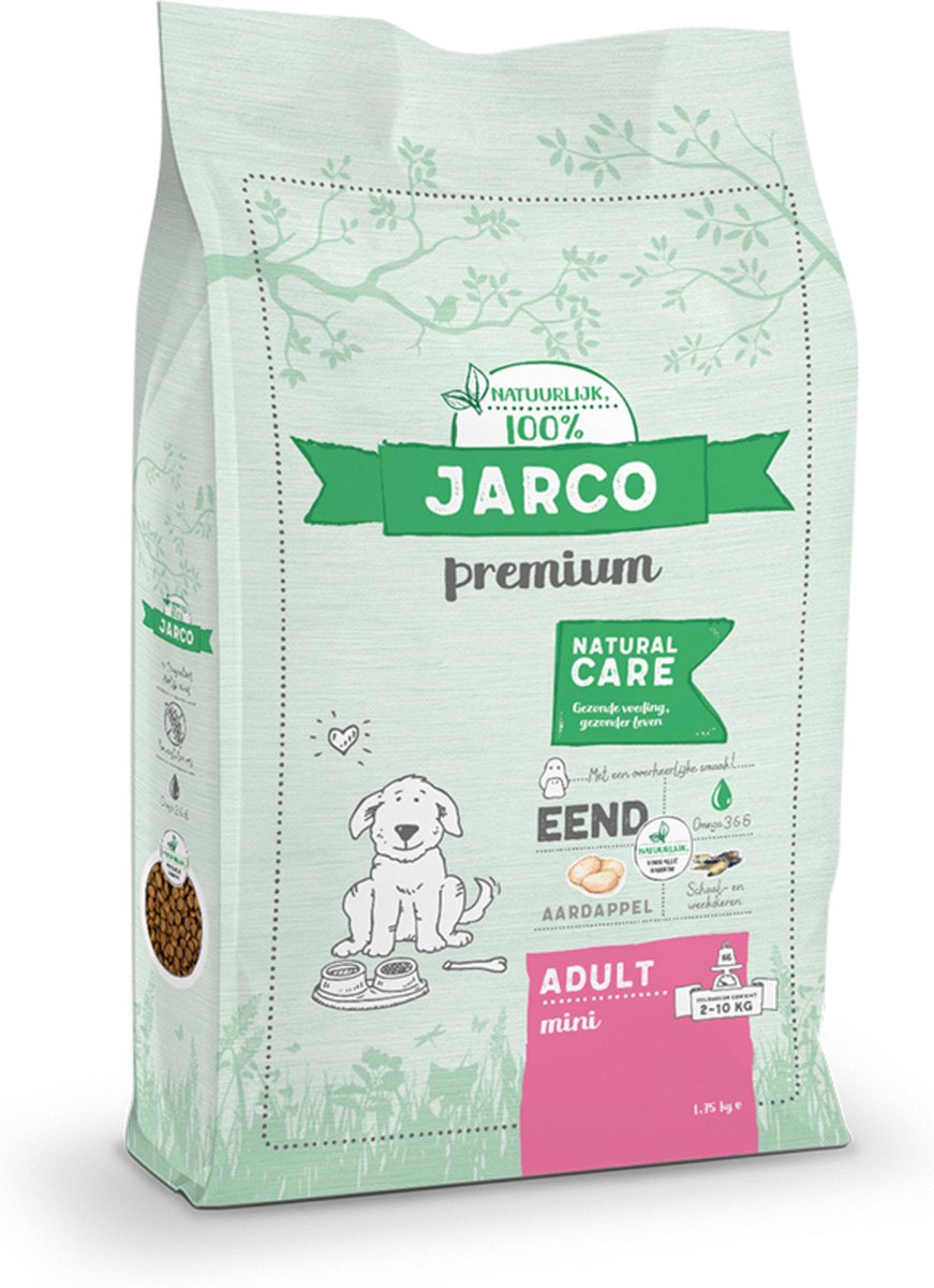 Jarco Jarco Dog Natural Mini Adult Eend - Hondenvoer - 10 kg 2-10kg