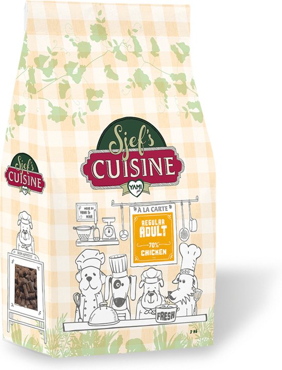 Yamipets Sjef's Cuisine Adult Kip - Hondenvoer - 3 kg Glutenvrij