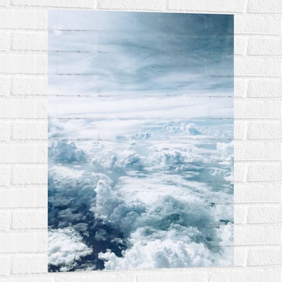 WallClassics - Muursticker - Boven de Wolken - 60x90 cm Foto op Muursticker