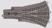 H0 Märklin C-rails (met ballastbed) 24630 Driewegwissel 24.3 ° Met 2 handbedieningen 188.3 mm
