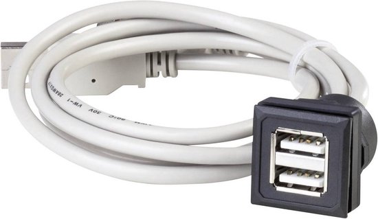 Dubbele USB-inbouwbus OKTRON-Juwel Bus, inbouw verticaal OKJ_2USB OKJ ...