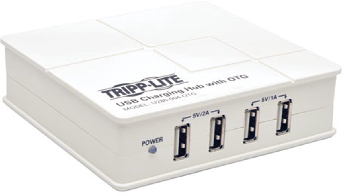 Tripp Lite U280-004-OTG oplader voor mobiele apparatuur Binnen Wit