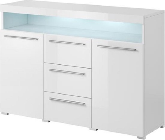 India - Ladekast - Dressoir - Wit - 132 cm