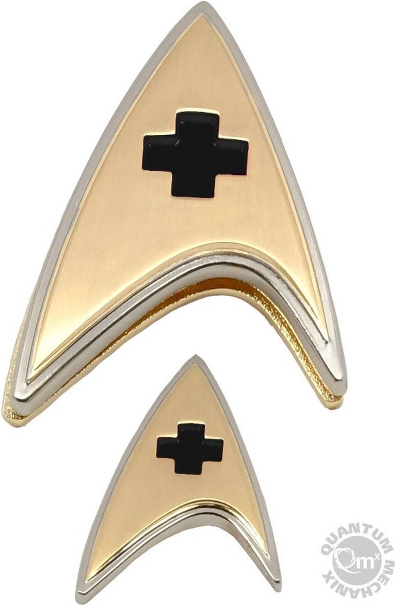 Quantum Mechanix Star Trek Discovery: Enterprise Medical Badge & Pin Set