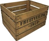 Gebruikte Fruitkist Fruitveiling 1974 - Houten kist - DecoLis