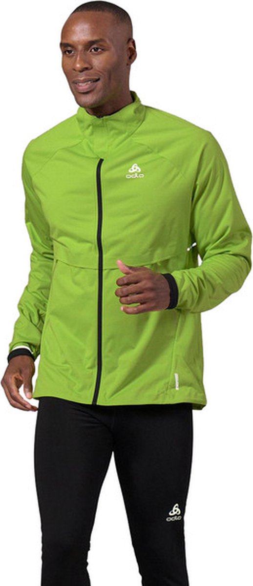Odlo Zeroweight Pro Warm Jacket Heren - sportjas - groen/zwart - Mannen