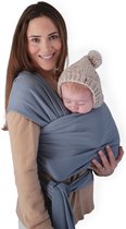 Mushie - Bébé de portage - Carrier -écharpe de portage - Bébé - Bébé de portage Grijs Blauw