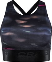 Craft Core Charge Sport Top Dames - Sportbeha - zwart/blauw - Vrouwen