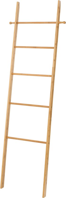 Handdoekladder , decoratie ladder walnoot hout