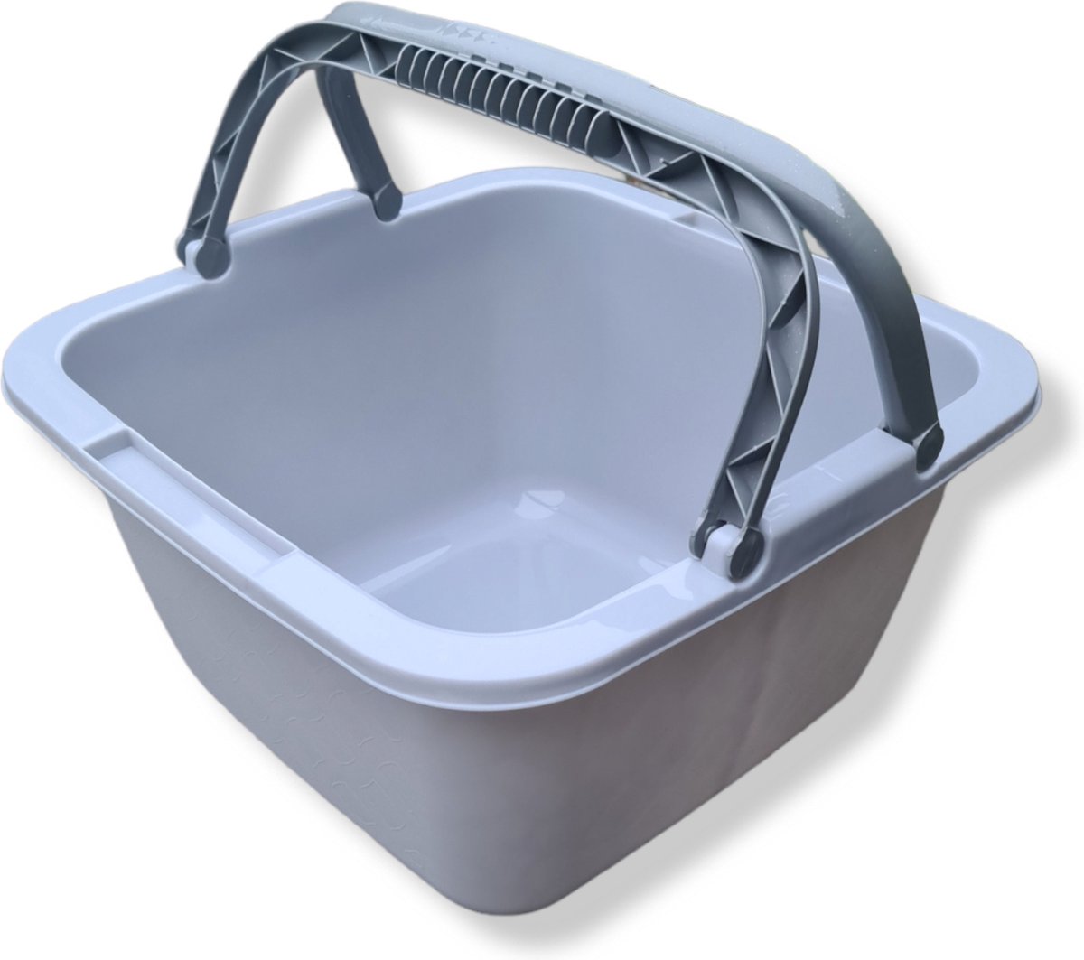 Goedkoopste HL- Vierkant - Afwasteil - Afwasbak - Keuken & Huishouden met Hengsel 18.5L - Grijs - 39x39x22cm.