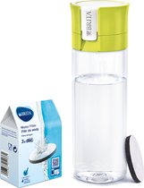 BRITA - Bouteille de filtre à eau - VITAL - 0- Vert + Pack de 3 cartouches de filtre à eau MicroDisc - Value Pack
