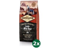 2x12 kg Carnilove lamb / wild boar adult hondenvoer