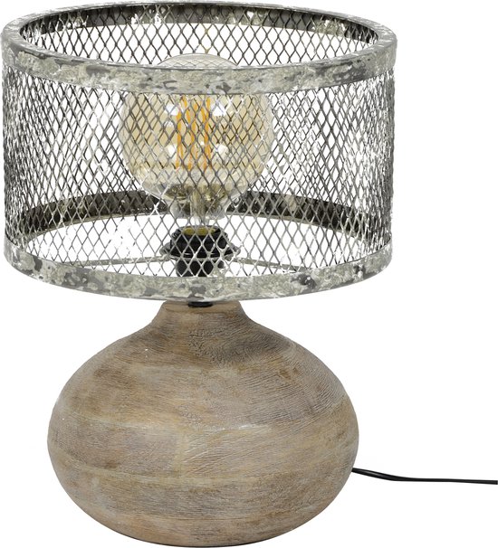 Tafellamp Bestform Massief Teakhout Vintage Midcentury | Tafellamp