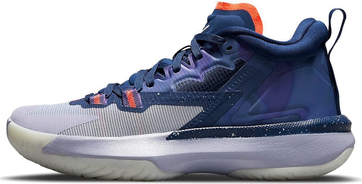 Jordan Zion 1 basketbalschoenen - lila/marineblauw - maat 36