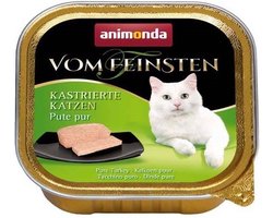 Animonda Vom Feinsten Mildes Menü - Natvoer Kat - Pute Pur (Pure Kalkoen) - 32 x 100g