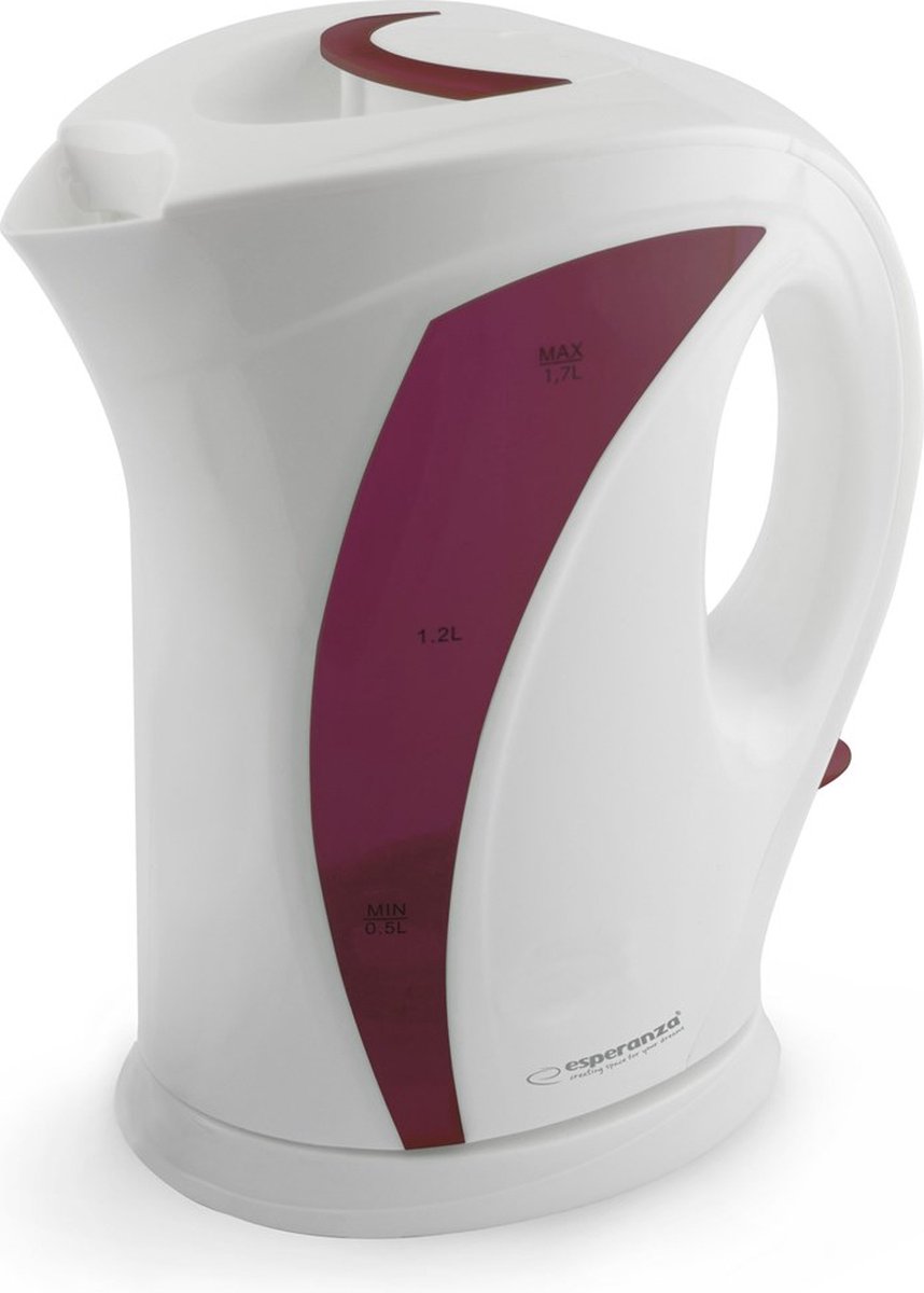 Esperanza EKK018R Waterkoker 1 7 L Wit Rood