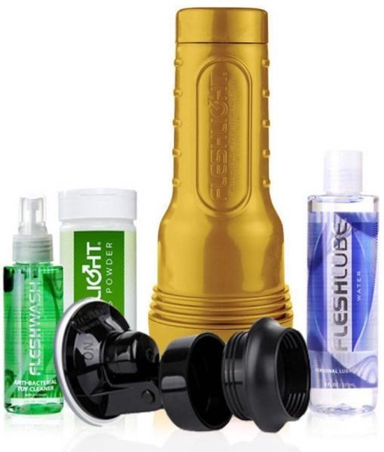 Fleshlight Stamina Training Unit Mastrubator Value Pack Goud bol