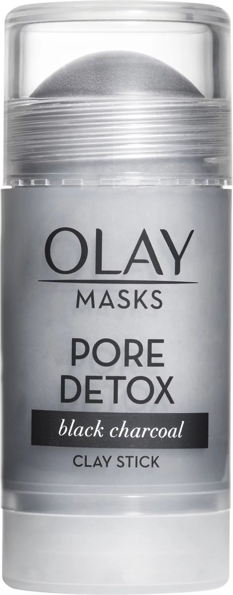OLAY Maskers Clay stick 48gr - Pore Detox met houtskool - Gezichtsmasker.