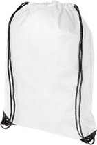 New Age Devi - Sac de sport avec cordon de serrage - Sacs à dos en nylon - Sac à dos en nylon - Wit
