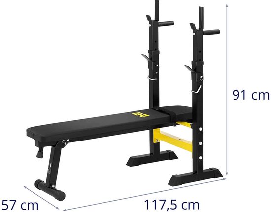 MOVIT® Weight Bench with Adjustable Dumbbell Rack and MOVIT® Weight Bench with Adjustable Dumbbell Rack and