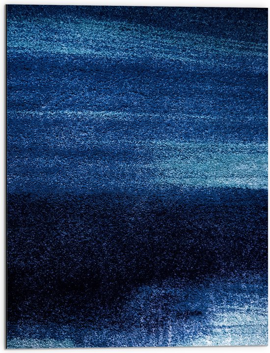 WallClassics - Dibond - Abstracte Blauwe Puntjes - 60x80 cm Foto op Aluminium (Wanddecoratie van metaal)