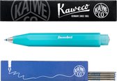 Kaweco - Stylo bille - Frosted Sport - Light Blueberry - Avec coffret Recharges bille Blauw