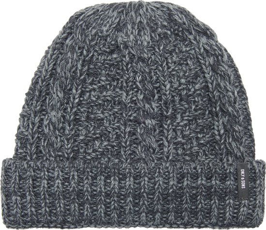 ONLY & SONS ONSERIK KNITTED CABLE BEANIE Heren Muts - Maat ONE SIZE