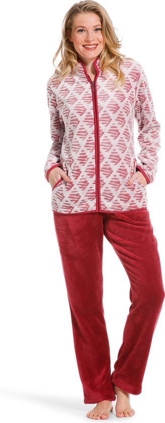 Pastunette dames huispak 80222-106-8 rood - Rood - 40