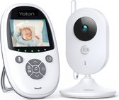 Yoton Baby Monitor Video avec caméra 3,2 pouces Smart Babyfoon avec écran LCD Vision nocturne Surveillance de la température 8 berceuses Mode VOX 2-Way Talk