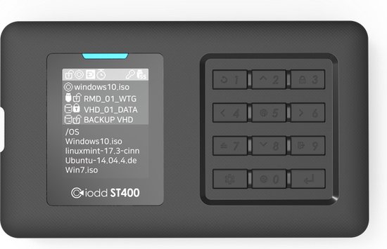 IODD ST400 - Harde schijf behuizing voor beveiligen van een virtuele SSD (SATA3)