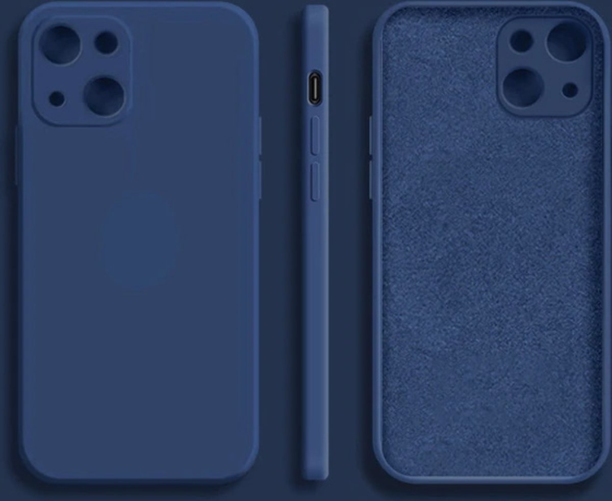 Iphone 14 telefoonhoesje - Siliconen - Grip - Nette uitstraling - Blauw