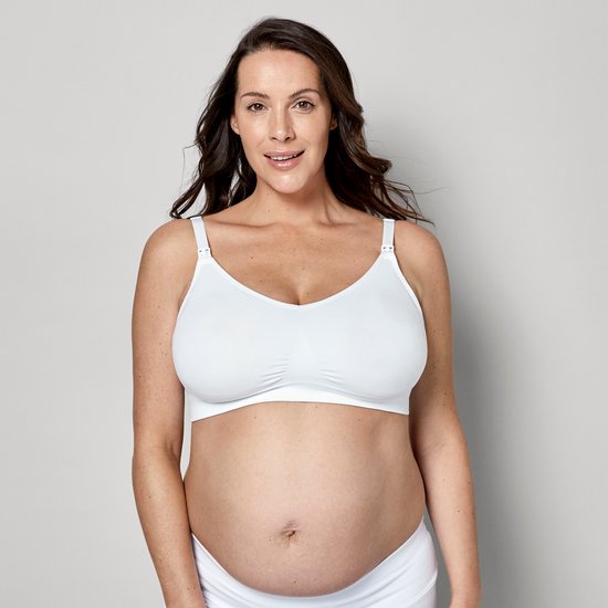 Soutien-gorge Medela Keep Cool Ultra - Soutien-gorge d'allaitement sans couture - Soutien-gorge de maternité avec 6 zones respirantes - Matière Soft Touch - Confortable et maintien - Wit - Taille S