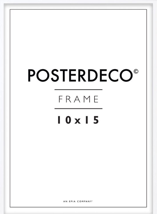 Fotolijst - Posterdeco - Premium Hout - Fotomaat 10x15 cm (A6) - Posterlijst - Fotolijstje - Wit