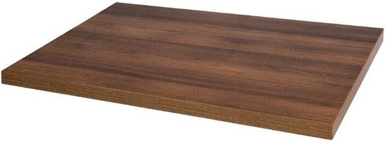 Bolero Voorgeboord Rechthoekig Tafelblad Rustic Oak 1100x700mm - Bolero DT442