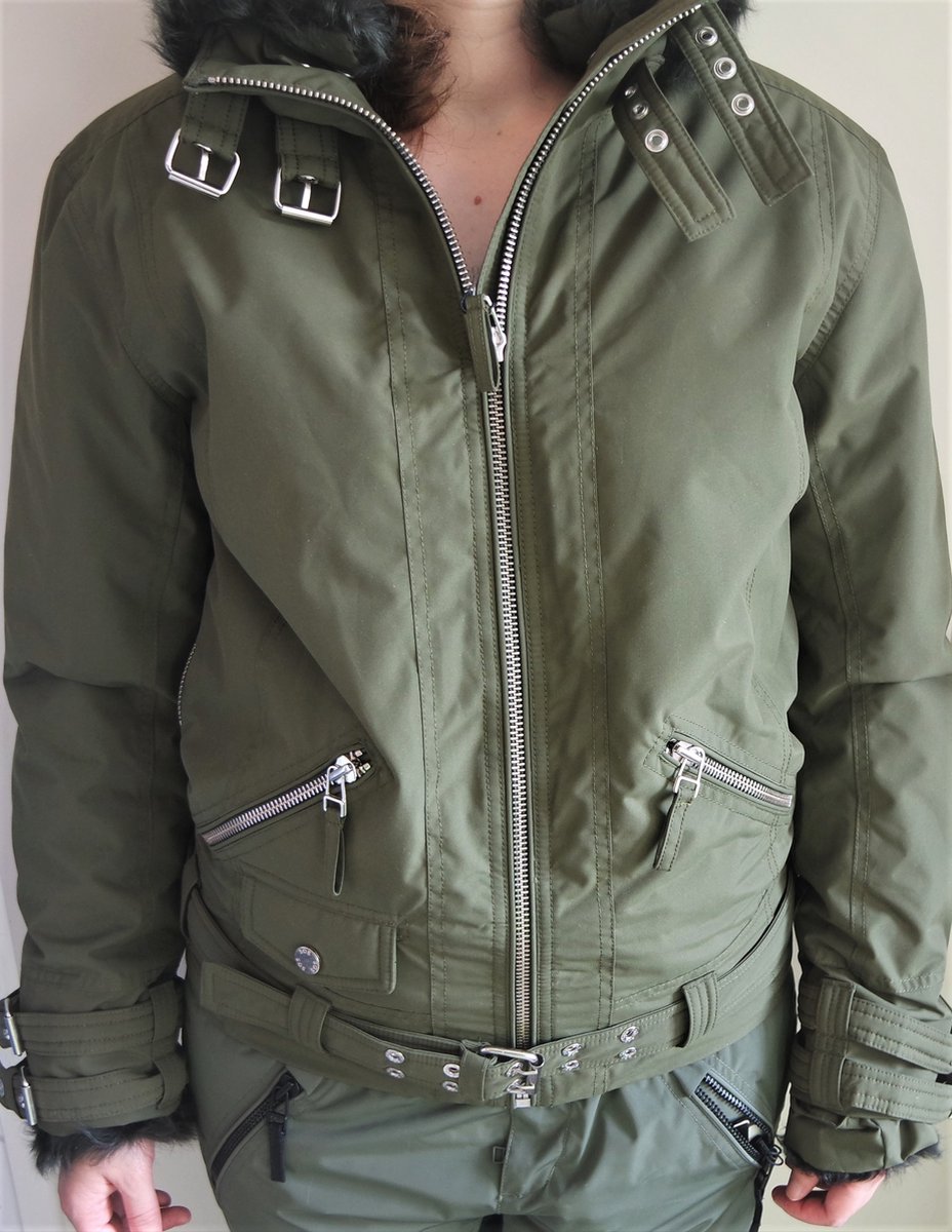 SOS Sportswear of Sweaden Pilot Fur Jacket - Groen - Maat 50