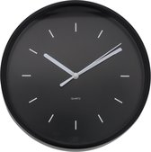 Horloge Murale Quartz Premium - Avec Crochet de Suspension - Zwart - Ø 20 cm