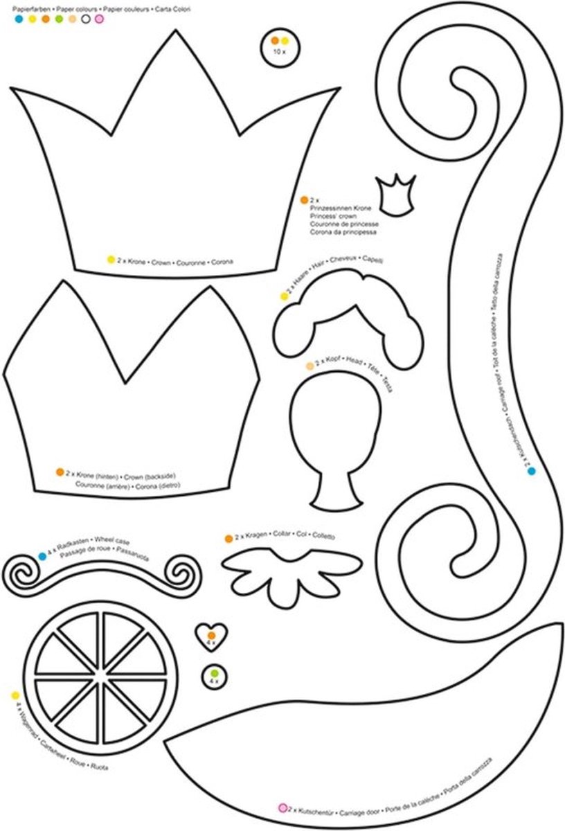 Laternen-Bastelset 9 / Lampions "Cinderella" - Laterne zum basteln und selber machen - DIY