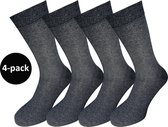WeirdoSox heren sokken - 4-pack - Antraciet - Maat 43-46