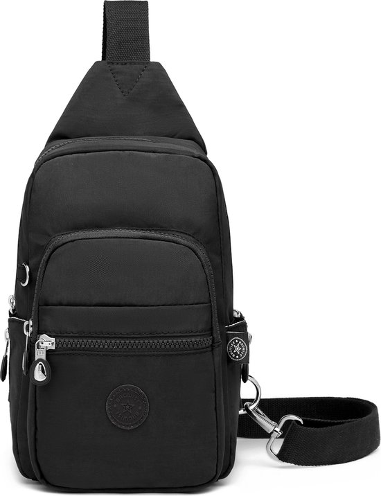 Bagwise® Crossbody Bag - Sling Bag - Sac à bandoulière - Antivol - Femme - Homme 1196 Zwart