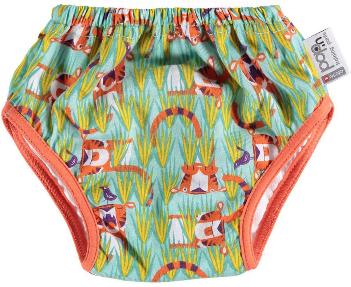 Trainingsbroekje Tijgers - Oranje/Groen - Small - circa 10/11 kg - Close