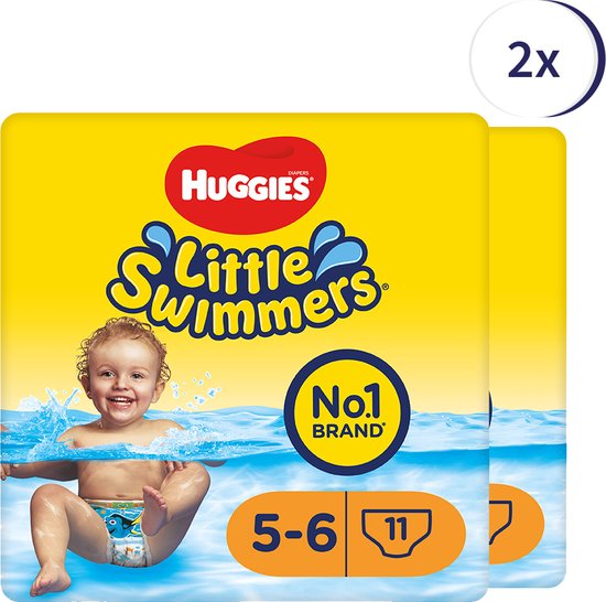 Huggies Little Swimmers - zwemluiers - maat 5/6 - (12 tot 18 kg) - voordeelverpakking - 66 stuks (6x11)