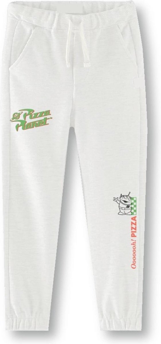 Disney Toy Story - Pizza Planet Kinder joggingbroek - Kids tm 8 jaar - Wit