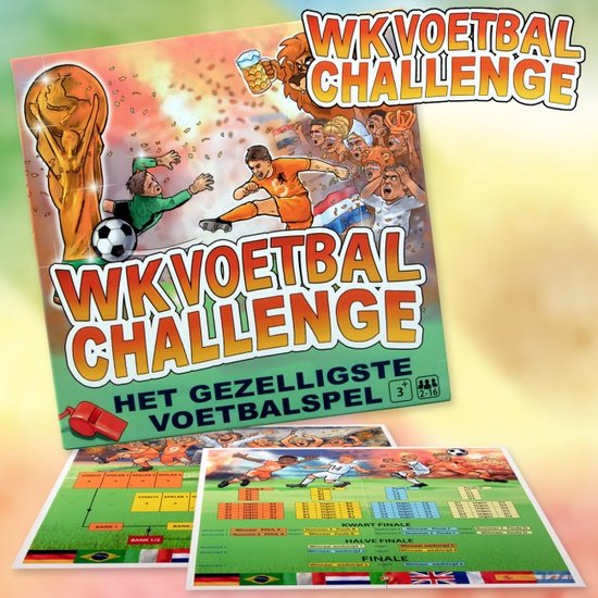 Afbeelding van het spel WK Voetbal Bordspel challenge Gezelschapsspel - WK Oranje Belgie rode duivels Holland voetbal