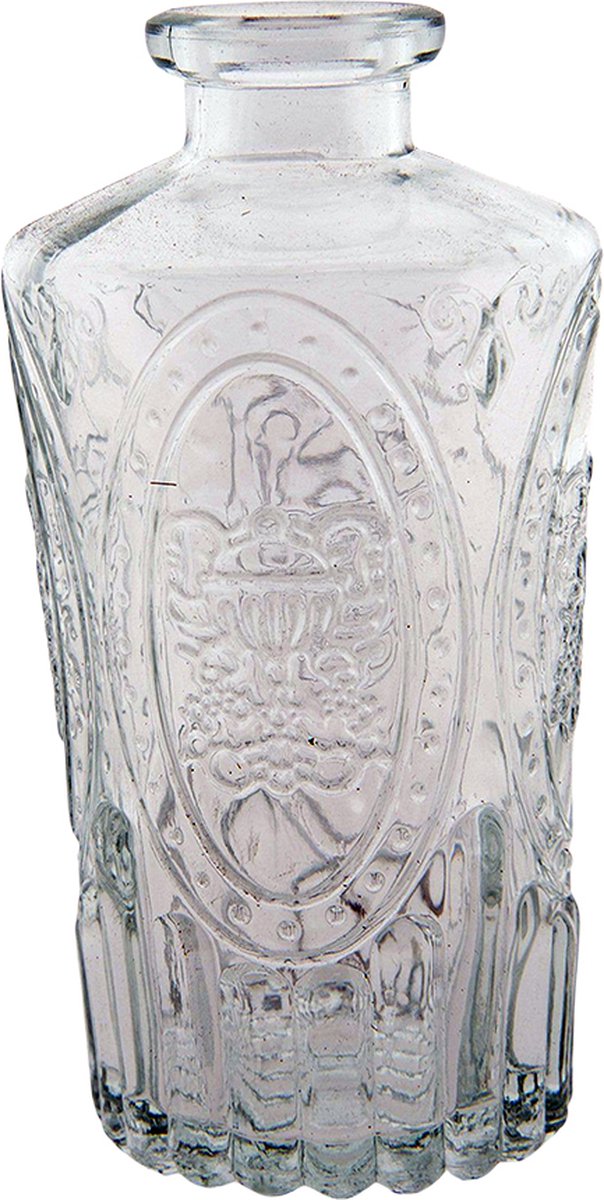 Clayre & Eef Vaas Ø 6x12 cm Glas Transparant